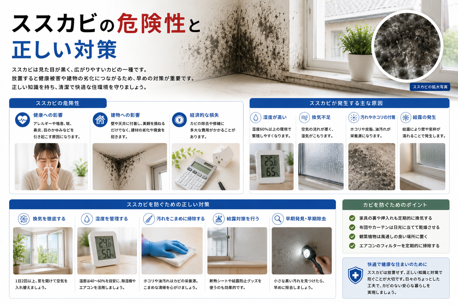 ススカビの危険性と正しい対策